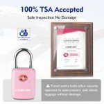 SURE LOCK TSA Approved Luggage Locks - One Key Opens All, Compact & Durable Zinc Alloy Travel Lock with Steel Shackle, Keyed Alike (Pink 2 Locks, Mini Size for Suitcase/Backpack/Gym Locker)