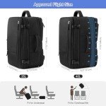 Sinaliy Large Travel Backpack for Women Men, Expandable 40L Carry On Backpack, 17 Inch Laptop Backpack College Bookbag, Waterproof Travel bag as Person Item Flight Approved