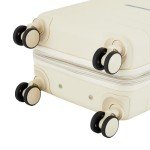 French Connection St. Martin Carry-On Luggage with Cup Holder/USB Ports, Whitecap Gray, 15.4 x 9 x 22 inches