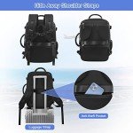 Sinaliy Large Travel Backpack for Women Men, Expandable 40L Carry On Backpack, 17 Inch Laptop Backpack College Bookbag, Waterproof Travel bag as Person Item Flight Approved