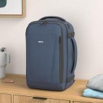 ECOHUB Travel Backpack 18x14x8 Spirit Airlines Personal Item Bag Carry On Backpack 13 Pockets Large Work Casual Daypack for men Airline Approved Waterproof Gym Backpack with Charging Port, Blue