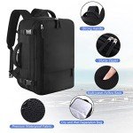 Sinaliy Large Travel Backpack for Women Men, Expandable 40L Carry On Backpack, 17 Inch Laptop Backpack College Bookbag, Waterproof Travel bag as Person Item Flight Approved