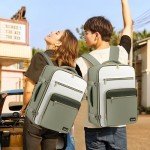 LOVEVOOK Travel Backpack For Women,40L Carry On Backpack Flight Approved,TSA Personal Item Travel Bag Fits 17 Inch Laptop,Business Weekender Overnight Daypack with Back Pad and Chest Buckle,Cubes