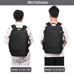 Sinaliy Large Travel Backpack for Women Men, Expandable 40L Carry On Backpack, 17 Inch Laptop Backpack College Bookbag, Waterproof Travel bag as Person Item Flight Approved