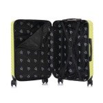 InUSA DEEP Luggage with GEL Handle | Spacious Traveling Suitcases, Travel Suitcase with Dual Spinner Wheels and Studs | 28 Inch Large Hardside Luggage | Green