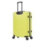 InUSA DEEP Luggage with GEL Handle | Spacious Traveling Suitcases, Travel Suitcase with Dual Spinner Wheels and Studs | 28 Inch Large Hardside Luggage | Green