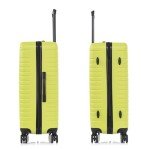 InUSA DEEP Luggage with GEL Handle | Spacious Traveling Suitcases, Travel Suitcase with Dual Spinner Wheels and Studs | 28 Inch Large Hardside Luggage | Green