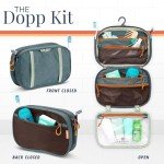 Toiletry Bag Kit Set: Hanging Travel Toiletry Bag + 311 TSA Cosmetic Liquid Bag + Ultralight Accessory Organizer Pouch (Green)