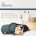 Toiletry Bag Kit Set: Hanging Travel Toiletry Bag + 311 TSA Cosmetic Liquid Bag + Ultralight Accessory Organizer Pouch (Green)