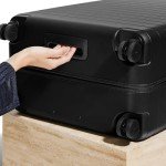 Away Large Checked Luggage, 29 Inch Hardside Suitcase with Spinner Wheels, Lightweight & Durable, TSA Lock, Jet Black