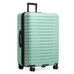 U.S. Traveler Boren Polycarbonate Hardside Rugged Travel Suitcase Luggage with 8 Spinner Wheels, Aluminum Handle, Mint, Checked-Large 30-Inch