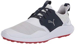 PUMA GOLF mens Ignite Nxt Lace Golf Shoe, Puma White-puma Silver-peacoat, 11 US