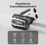 ACPOTEL Golf Rangefinder LCD Display with Slope Golf Rangefinder (Ft/Yd/M) Range Finder Golf Fast Flagpole Lock Vibration | Rechargable 2400 Feet Disc Golf Range Finder (Pro Magnetic)