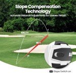 ACPOTEL Golf Rangefinder LCD Display with Slope Golf Rangefinder (Ft/Yd/M) Range Finder Golf Fast Flagpole Lock Vibration | Rechargable 2400 Feet Disc Golf Range Finder (Pro Magnetic)