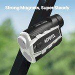 ACPOTEL Golf Rangefinder LCD Display with Slope Golf Rangefinder (Ft/Yd/M) Range Finder Golf Fast Flagpole Lock Vibration | Rechargable 2400 Feet Disc Golf Range Finder (Pro Magnetic)