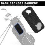 CHAMPKEY Lightweight Golf Stand Bag | Professional Pitch Golf Bag Ideal for The Driving Range, Par 3 and Executive Courses（4 Way Golf Stand Bag）