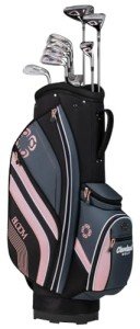 Cleveland Golf Women's Bloom Complete Golf Club Package Set, Black/Pink, Right Hand