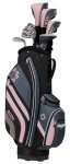 Cleveland Golf Women's Bloom Complete Golf Club Package Set, Black/Pink, Right Hand