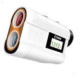Golf Rangefinder with Slope, CIGMAN 1312 Yards Range Finder Golf, External Color Display, Flag Lock Vibration, 6X Magnification, Rechargeable Laser Range Finder with Magnetic, Ideal Golf Accessories