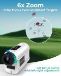 Golf Rangefinder with Slope, CIGMAN 1312 Yards Range Finder Golf, External Color Display, Flag Lock Vibration, 6X Magnification, Rechargeable Laser Range Finder with Magnetic, Ideal Golf Accessories