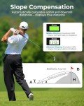 Golf Rangefinder with Slope, CIGMAN 1312 Yards Range Finder Golf, External Color Display, Flag Lock Vibration, 6X Magnification, Rechargeable Laser Range Finder with Magnetic, Ideal Golf Accessories