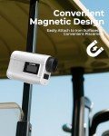 Golf Rangefinder with Slope, CIGMAN 1312 Yards Range Finder Golf, External Color Display, Flag Lock Vibration, 6X Magnification, Rechargeable Laser Range Finder with Magnetic, Ideal Golf Accessories