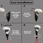 GazeVR VR Golf Club Attachments for Oculus Quest 2 | Pro & Putter Grips | 2 Pack | Right & Left Controllers