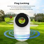 Real HD Golf Rangefinder with Slope, 1,200 Yards Range Finder Golf, 7X Magnification with Magnet, Flag Lock Vibration, Rechargeable Laser Rangefinder for Hunting