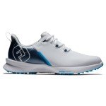 FootJoy Men's FJ Fuel Sport Previous Season Style Golf Shoe, White/Navy/Blue, 8.5