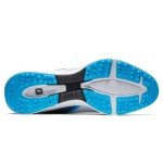 FootJoy Men's FJ Fuel Sport Previous Season Style Golf Shoe, White/Navy/Blue, 8.5