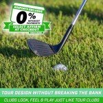 GoSports Tour Pro Golf Wedge Set - Includes 52 Degree Gap Wedge, 56 Degree Sand Wedge and 60 Lob Wedge Degree in Satin or Black Finish (Right Handed)