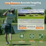 Opaita Golf Rangefinder with Slope and Magnetic: 8X Magnification with Flag Pole Locking Vibration for Golfing and Hunting - 1200 Yards High-Precision Rechargeable Laser Range Finders for Golfer