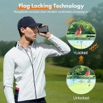 Opaita Golf Rangefinder with Slope and Magnetic: 8X Magnification with Flag Pole Locking Vibration for Golfing and Hunting - 1200 Yards High-Precision Rechargeable Laser Range Finders for Golfer