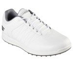 Skechers Men's Pivot Spikeless Golf Shoe, White/Gray, 8.5 Wide