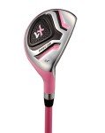 Precise Distinctive Girls Right Handed Pink Junior Golf Club Set for Age 6 to 8 (Height 3'8" to 4'4") Set Includes: Driver (15"), Hybrid Wood (22, 2 Irons, Putter, Bonus Stand Bag & 2 Headcovers