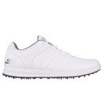 Skechers Men's Pivot Spikeless Golf Shoe, White/Gray, 8.5 Wide