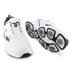 FootJoy Men's Sneaker Golf Shoes, White/Black, 11.5 XW US