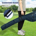 Number-one Golf Club Bag, Portable Foldable Golf Club Travel Bag for 8-10 Golf Clubs, Waterproof Mini Carry Golf Bags for Women, Men (Blue)