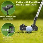 Tangkula 9 Pieces Men's Complete Golf Club Set Right Handed, Includes 460cc Alloy Driver & #3 Fairway Wood & #4 Hybrid & # 6 & #7 & #8 & #9 & #P Irons, Putter & 3 Head Covers