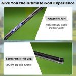 Tangkula 9 Pieces Men's Complete Golf Club Set Right Handed, Includes 460cc Alloy Driver & #3 Fairway Wood & #4 Hybrid & # 6 & #7 & #8 & #9 & #P Irons, Putter & 3 Head Covers