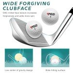 PGM Women's Complete Golf Club Sets - 9 Pieces - 2 Wood (#1,5), 6 Irons(#6,7,8,9,PW,SW), 1 Putter - with Golf Stand Bag - Graphite Shaft