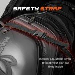 Full Choice Golf Travel Bag with Wheels & Password Lock for Airlines - All-Around Anti-Impact Protection, Tough 1680D Oxford Fabric, Foldable Golf Clubs Travel Case Cover, Pro Version