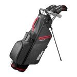 Wilson Men's Profile Complete Golf Set with Stand Bag - Right Hand, Tall, Regular, Red/Black/Silver