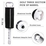 HOW TRUE Golf Ball Shag Bag with Aluminum Handle and Frame | Shag Bag for Golf Balls Golf Ball Retriever | Hold up to 70 Balls