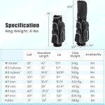 Tangkula 9/10 Pieces Women's Complete Golf Clubs Set Right Hand, Includes 460cc Alloy #1 Driver & #3 Fairway Wood & #4 Hybrid & #6/#7/#8/#9/#P Irons, Putter, Golf Club Set