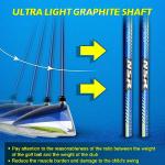 PGM Golf Club Set - 6 Pieces Junior Complete Golf Club Set for Kids Children - Right Handed - Driver(#1), Hybrid, Iron(#7,#9,#S), Putter, Golf Stand Bag