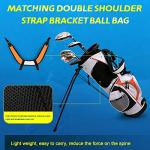 PGM Golf Club Set - 6 Pieces Junior Complete Golf Club Set for Kids Children - Right Handed - Driver(#1), Hybrid, Iron(#7,#9,#S), Putter, Golf Stand Bag