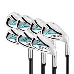KVV Premium Right Hand Golf Club Set 11-Piece Set for Women, Including Driver, Fairway, Hybrid, 5#-P# Irons, Putter Steel Shaft Regular Flex Golf Clubs, Without Golf Bag