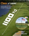 Range Finder Golf, Hunting Range Finder, Golf Rangefinder with Slope, 1101Yards, Rechargeable Laser Range Finders Magnetic, Distance/Flag/Scan/Speed