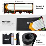 Golf Training Mat for Beginners | Posture Assistance and Entry-Level Stance Corrector | Golf Training Aids Pad for Men Women (Black)